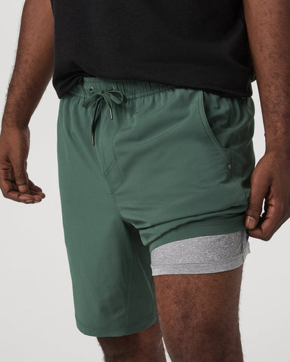 Kore Short Lined 9" Men's Agate Green Tonal Shorts | Vuori shop - US 2581