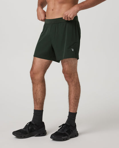Qualify Short Lined 5" Men's Deep Forest Training Shorts | Vuori sale - US 8383