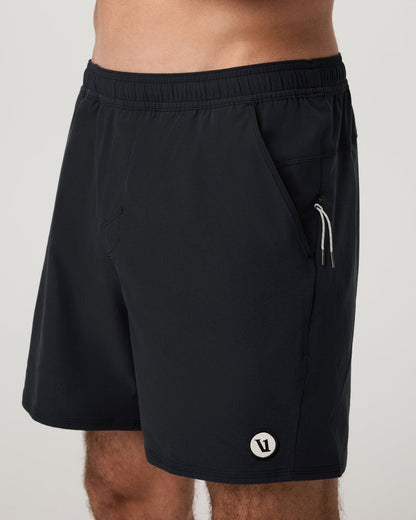 Maverick Volley Short Lined Men's Black Swim Shorts | Vuori discount - US 9439