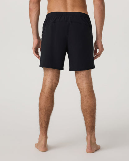 Maverick Volley Short Lined Men's Black Swim Shorts | Vuori discount - US 9439