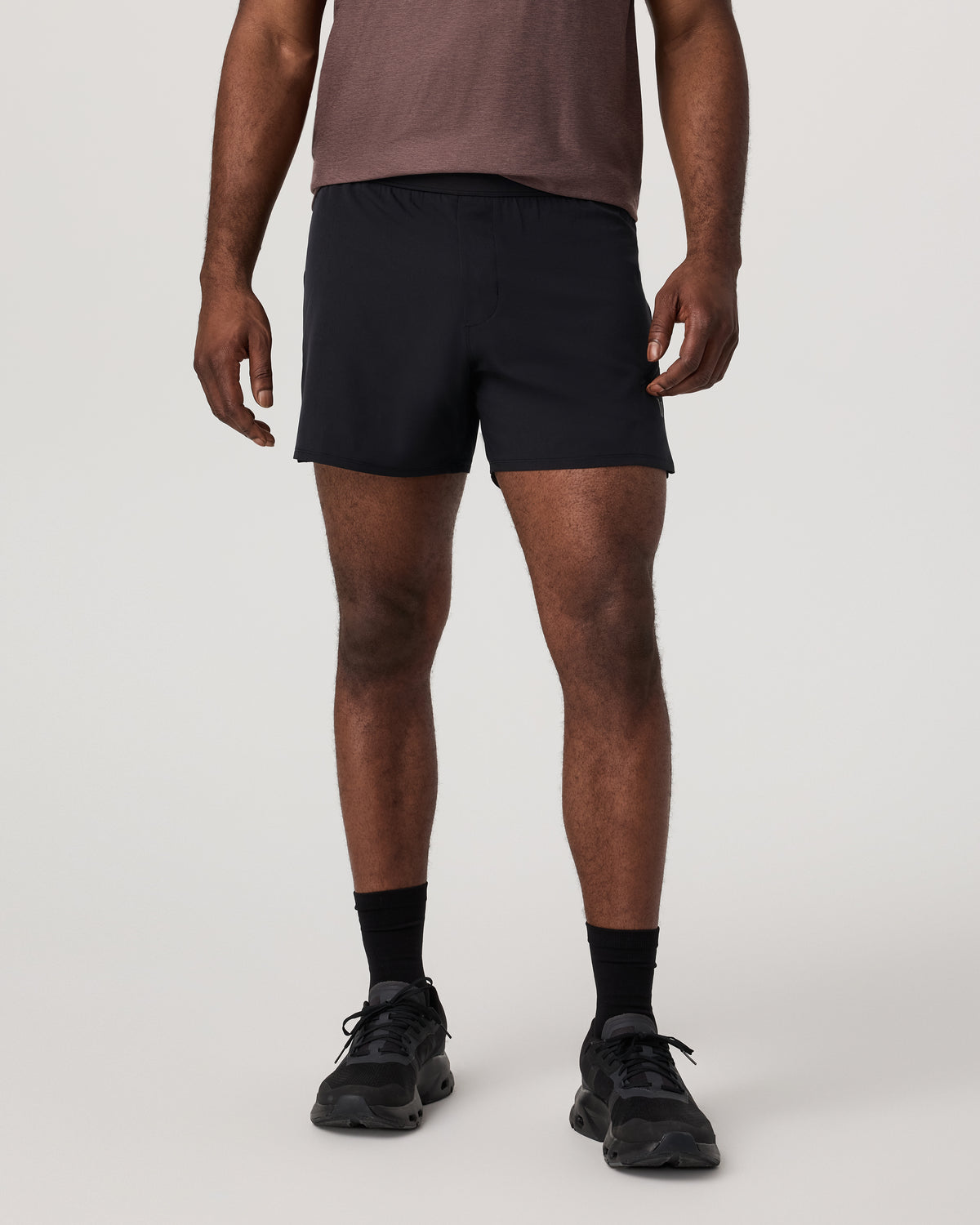 Qualify Short Lined 5" Men's Black Performance Shorts | Vuori shop - US 3638