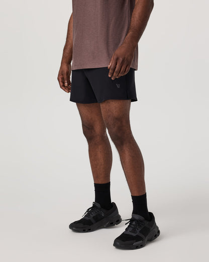 Qualify Short Lined 5" Men's Black Performance Shorts | Vuori shop - US 3638