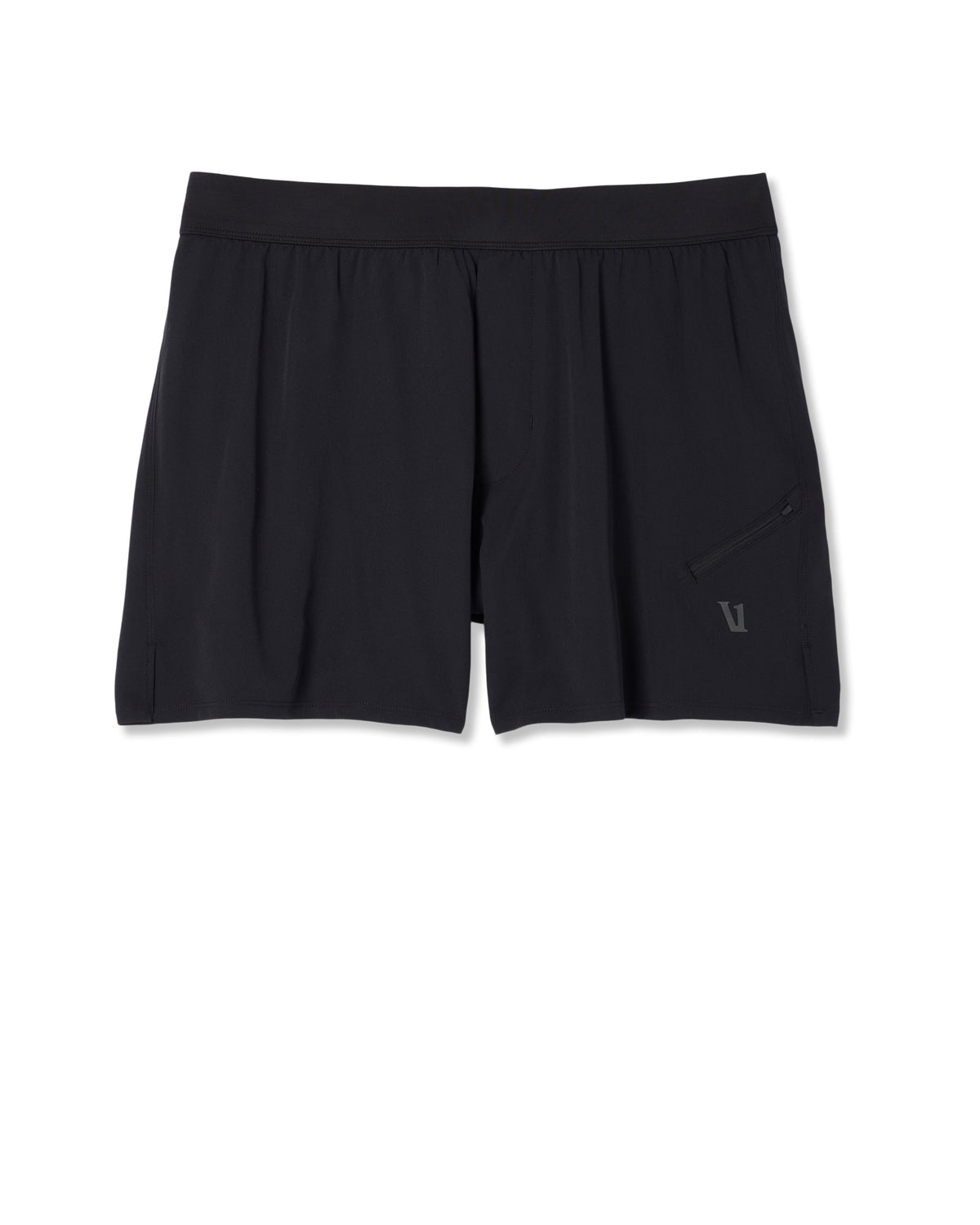 Qualify Short Lined 5" Men's Black Performance Shorts | Vuori shop - US 3638