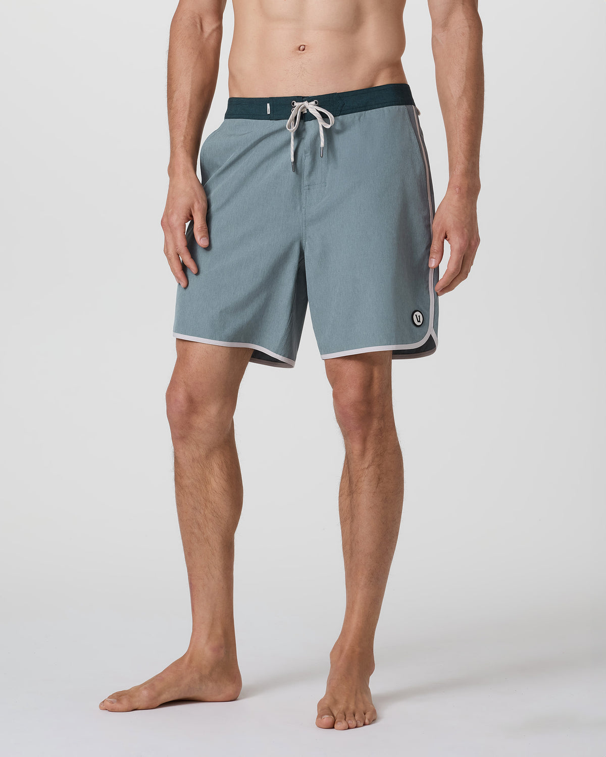Cruise Boardshort Dusty Blue Linen Texture | Vuori for sale - US 1638