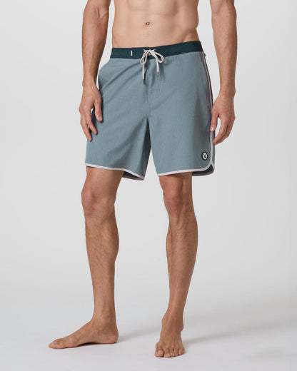 Cruise Boardshort Dusty Blue Linen Texture | Vuori for sale - US 1638