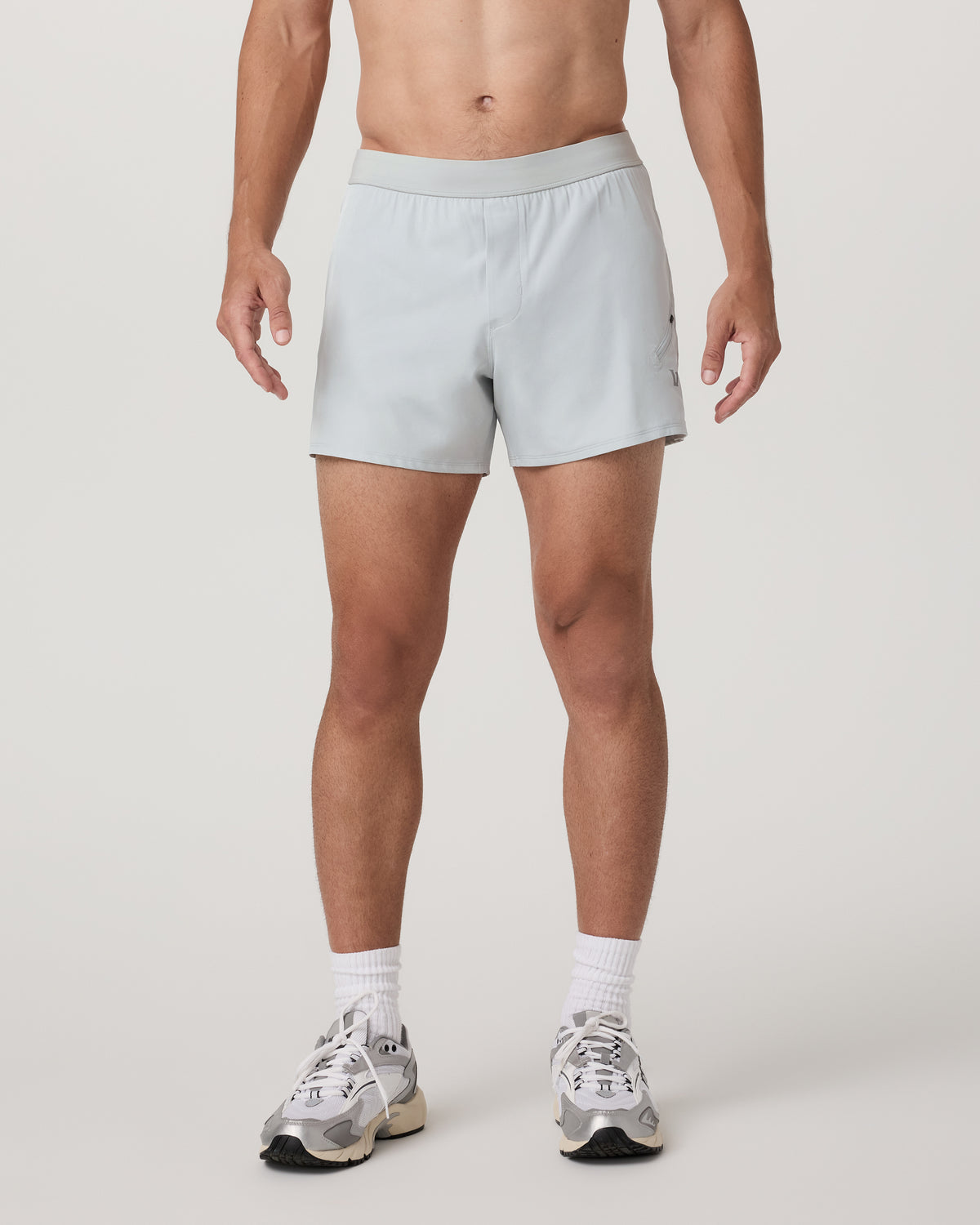 Qualify Short Lined 5" Men's Sky Grey Training Shorts | Vuori shop - US 3213