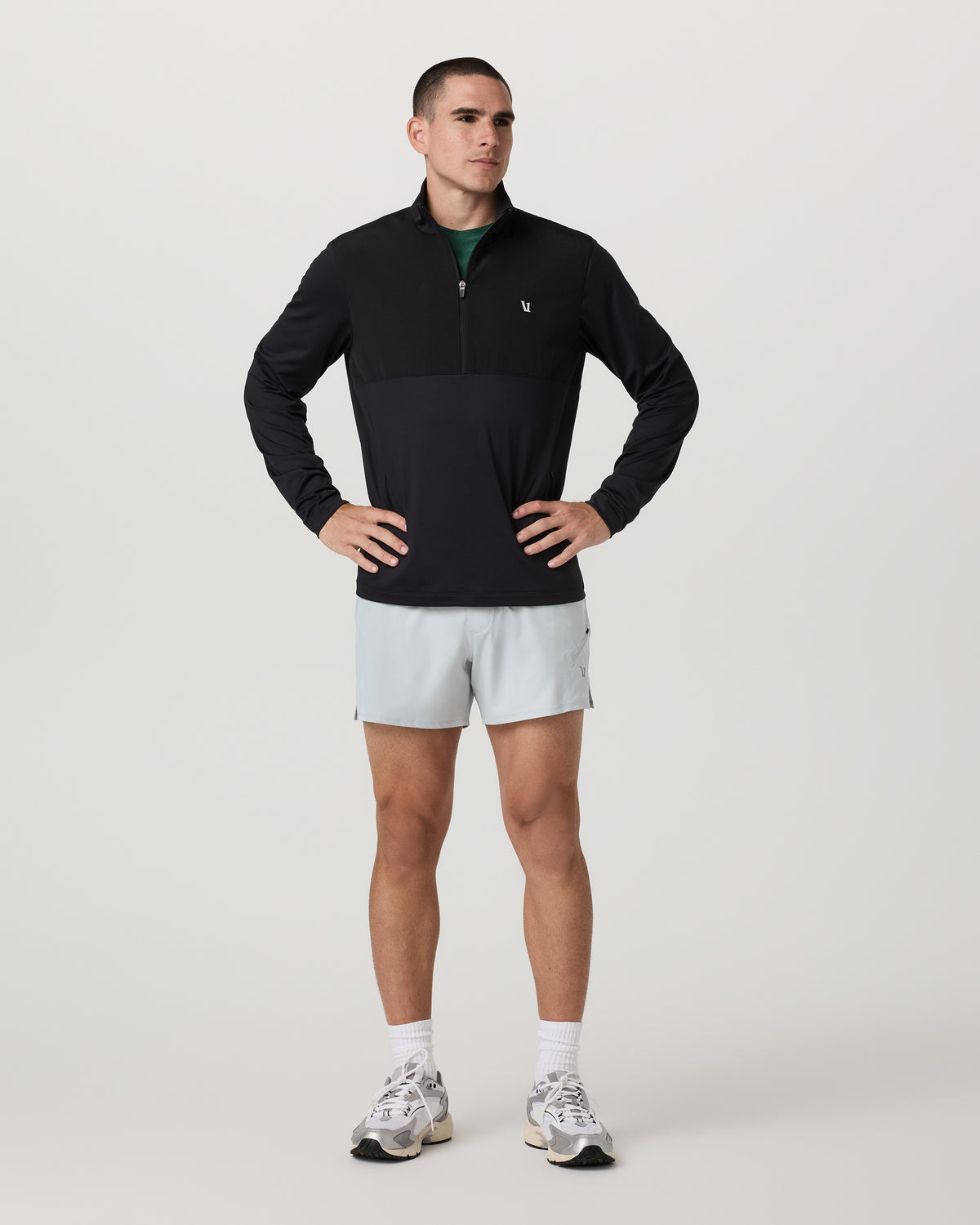 Qualify Short Lined 5" Men's Sky Grey Training Shorts | Vuori shop - US 3213