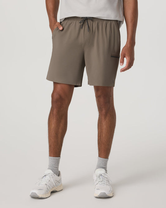 Grafton Short Unlined 7" Men's Training Shorts in Bark | Vuori sale - US 9044