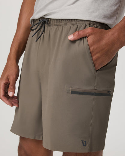 Grafton Short Unlined 7" Men's Training Shorts in Bark | Vuori sale - US 9044