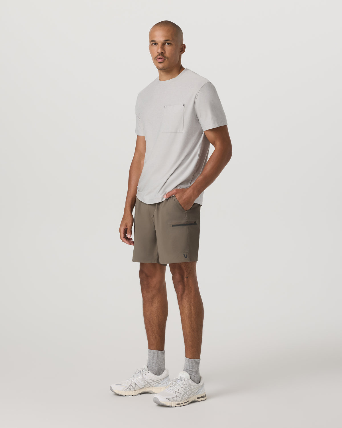 Grafton Short Unlined 7" Men's Training Shorts in Bark | Vuori sale - US 9044