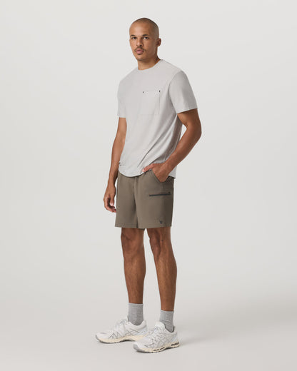 Grafton Short Unlined 7" Men's Training Shorts in Bark | Vuori sale - US 9044