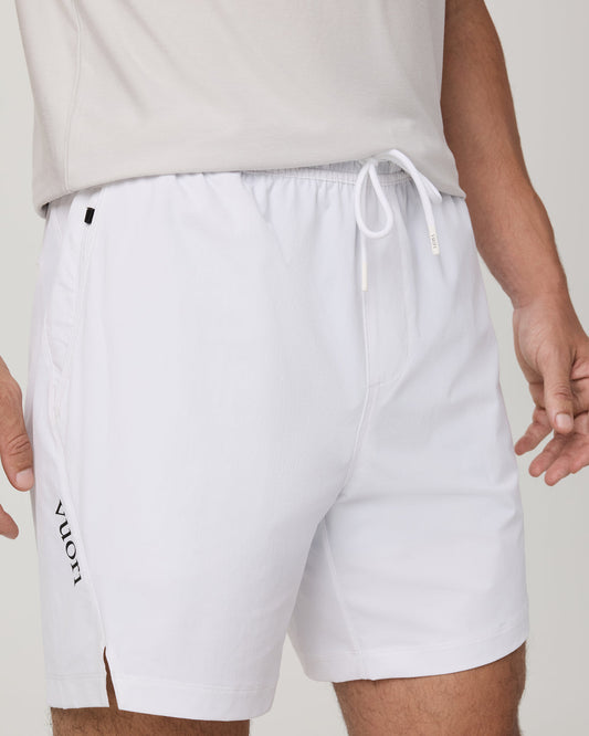 Crosscourt Short Unlined 7" Men's White Tennis Shorts | Vuori onsale - US 4635