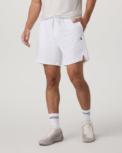 Crosscourt Short Unlined 7" Men's White Tennis Shorts | Vuori onsale - US 4635