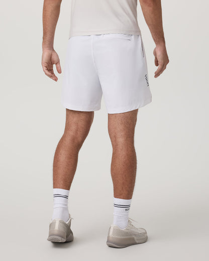 Crosscourt Short Unlined 7" Men's White Tennis Shorts | Vuori onsale - US 4635