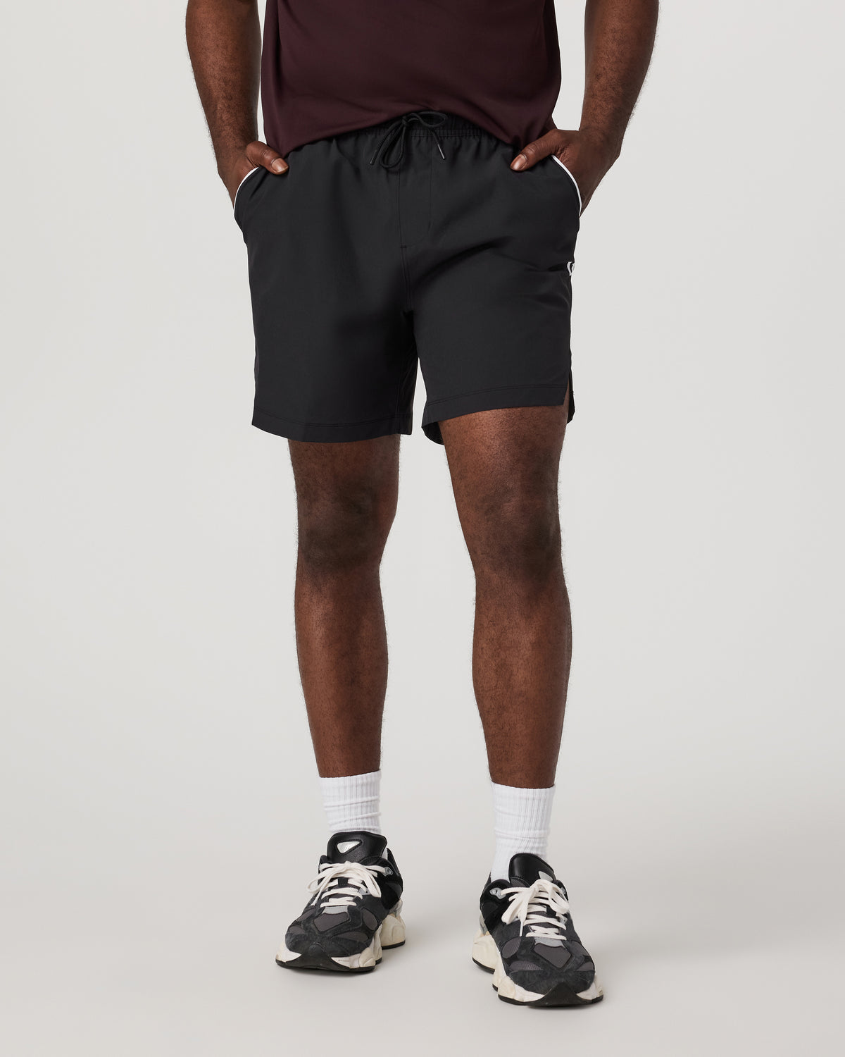 Crosscourt Short Unlined 7" Men's Black Tennis Shorts | Vuori discount - US 4735