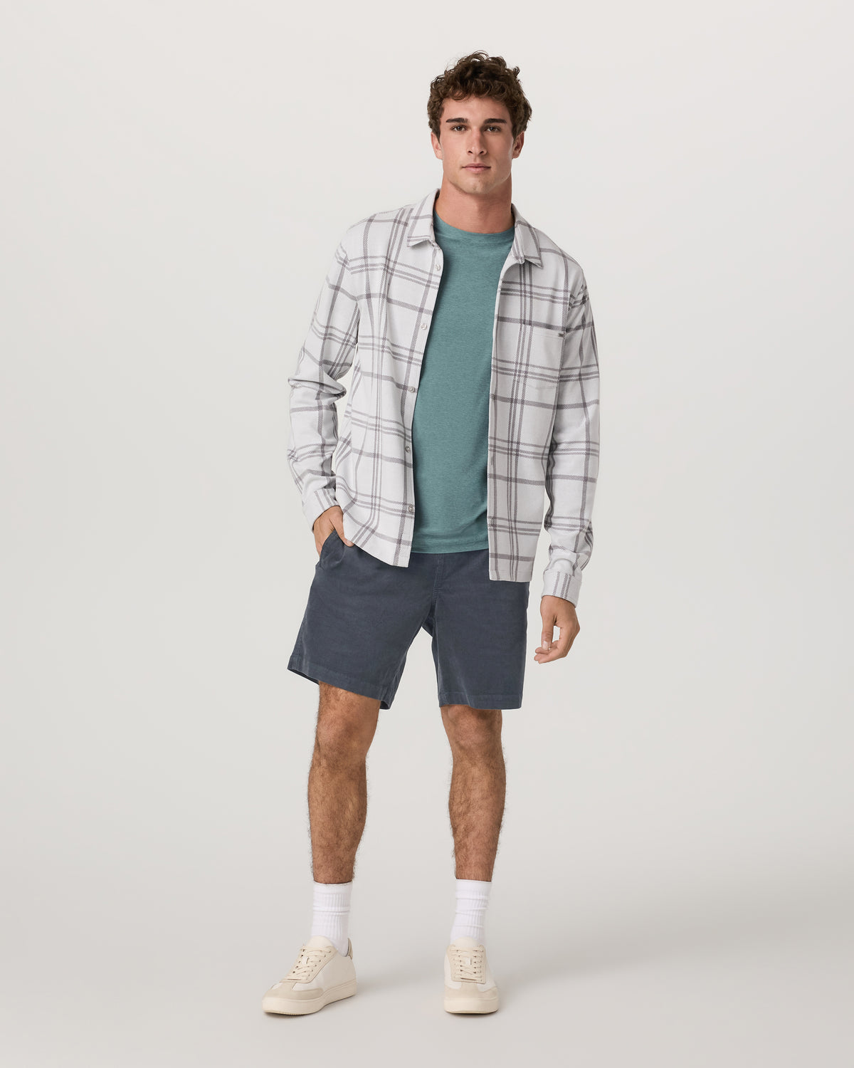 Optimist Elastic Waist Short 8" Men's Charcoal Shorts | Vuori outlet - US 4765