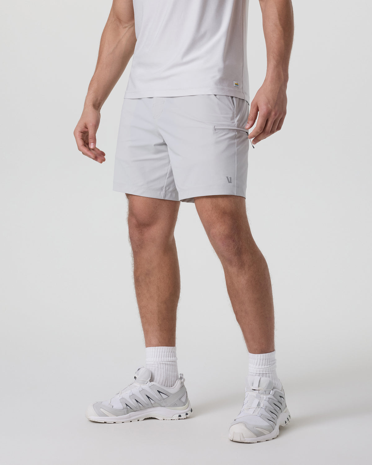 Fleet Sport Short Unlined Classic Fit 7" Sky Grey | Vuori shop - US 7014