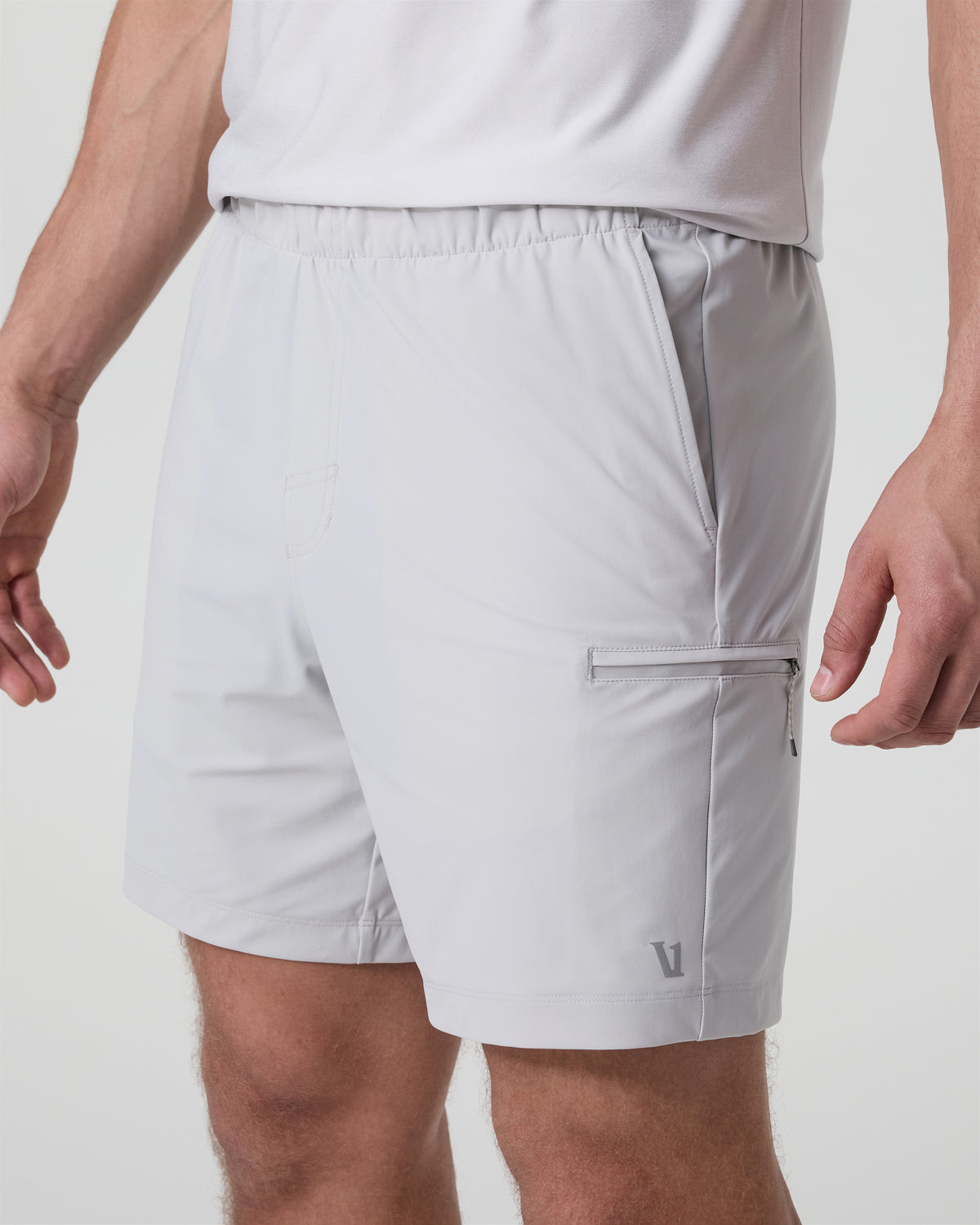 Fleet Sport Short Unlined Classic Fit 7" Sky Grey | Vuori shop - US 7014