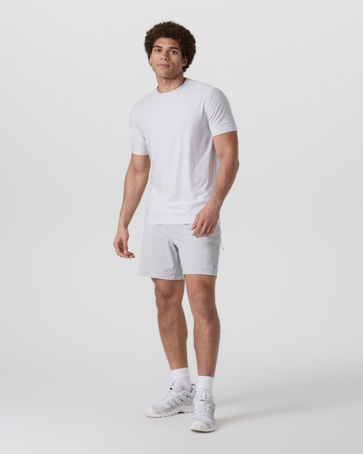 Fleet Sport Short Unlined Classic Fit 7" Sky Grey | Vuori shop - US 7014