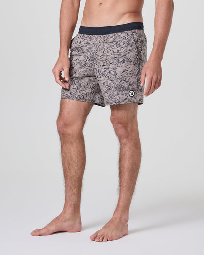 Maverick Volley Short Men's Mocha Sand Hybrid Shorts | Vuori discount - US 4424