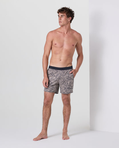 Maverick Volley Short Men's Mocha Sand Hybrid Shorts | Vuori discount - US 4424