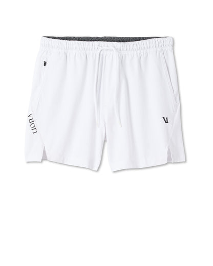 Crosscourt Short Unlined 5" Men's White Tennis Shorts | Vuori shop - US 1089