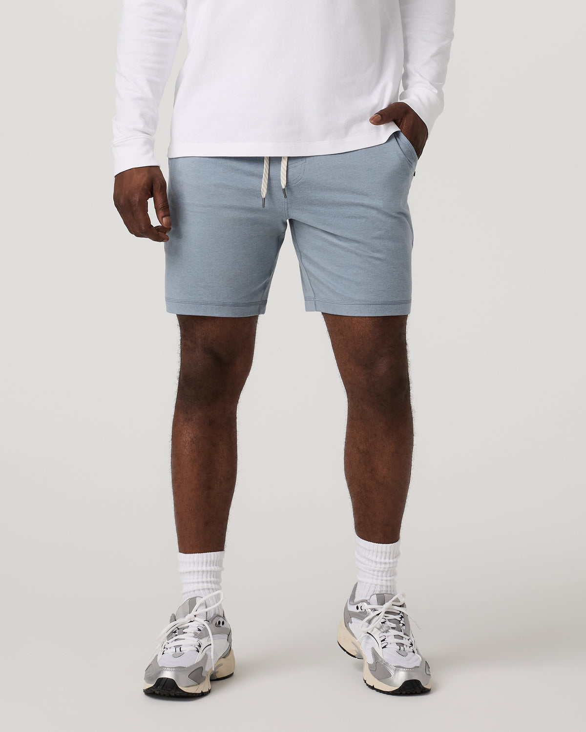 Ponto Performance Short 7" Men's Flint Heather Shorts | Vuori discount - US 2072