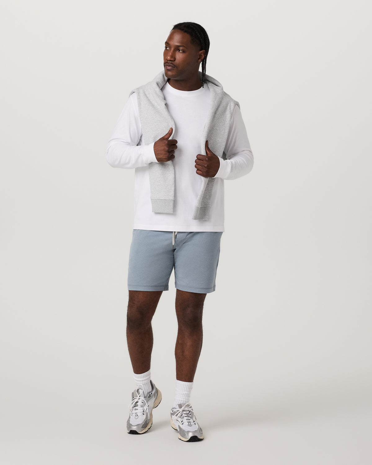 Ponto Performance Short 7" Men's Flint Heather Shorts | Vuori discount - US 2072