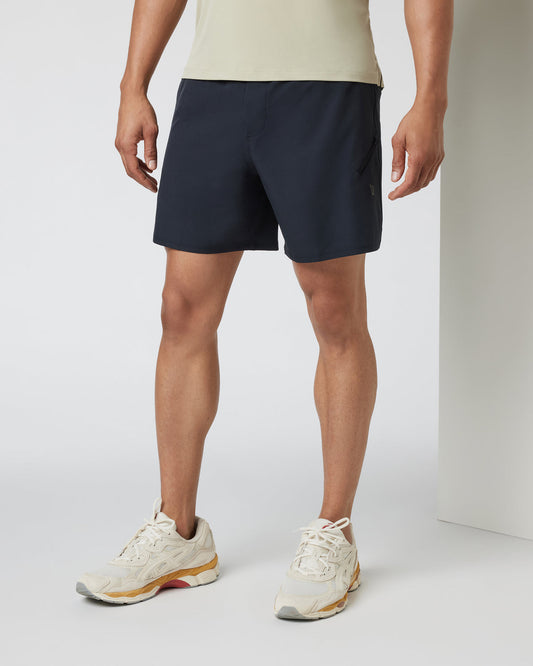 Qualify Run Short Lined 6" Men's Black Run Shorts | Vuori onsale - US 3008