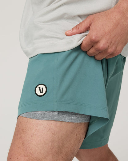 Kore Short Lined 7" Men's Bluegrass Shorts | Vuori discount - US 2166