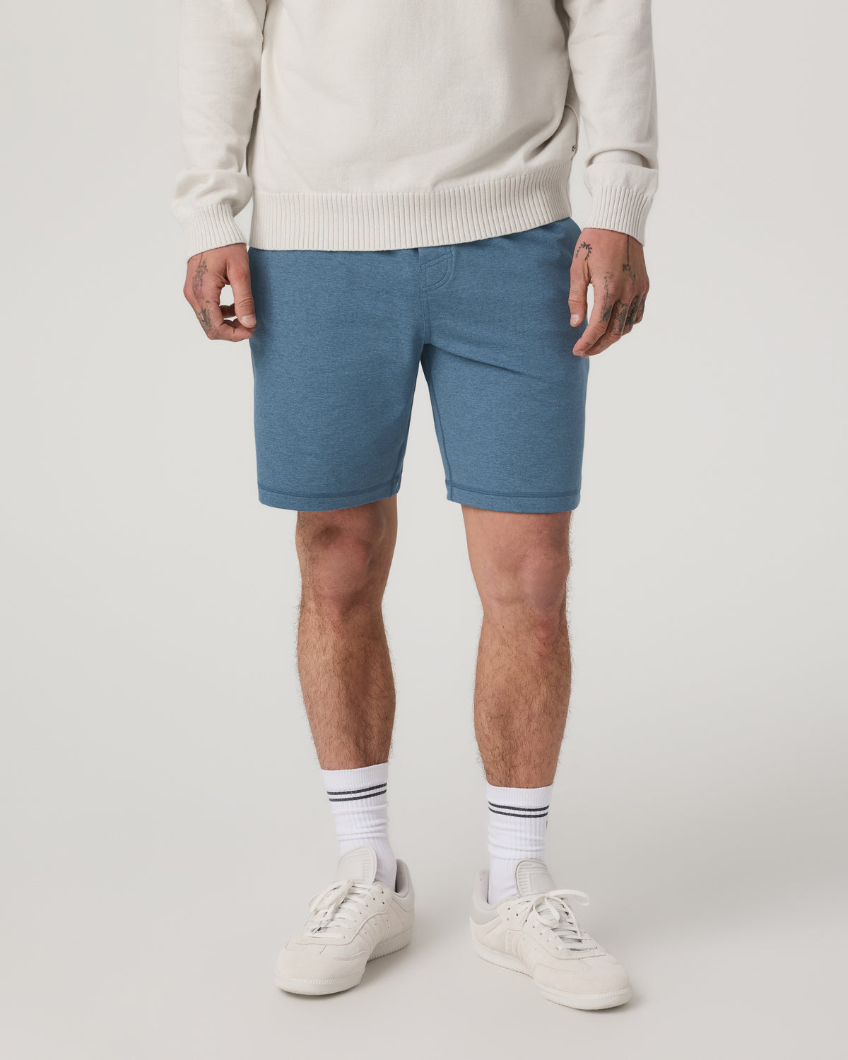 Coronado Short 8" Men's Pool Blue Heather Lounge Short | Vuori shop - US 6327