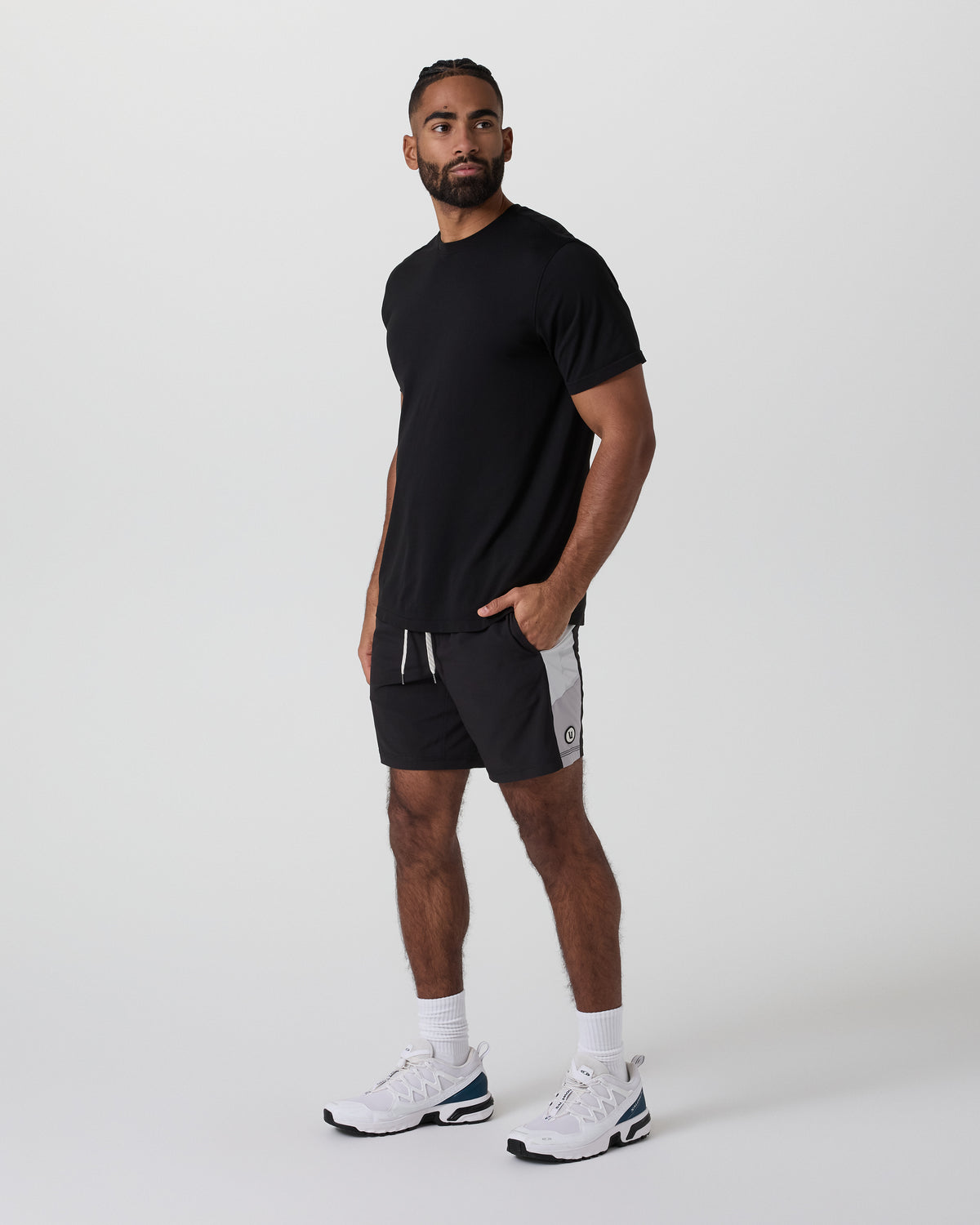 Kore Short X2 Lined Classic Fit 7" Black/Salt/Amethyst Grey | Vuori sale - US 3823