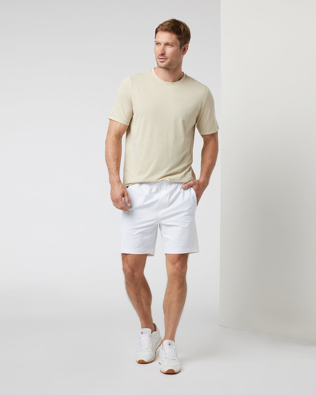 Crosscourt Short Men's White Tennis Shorts | Vuori sale - US 4945