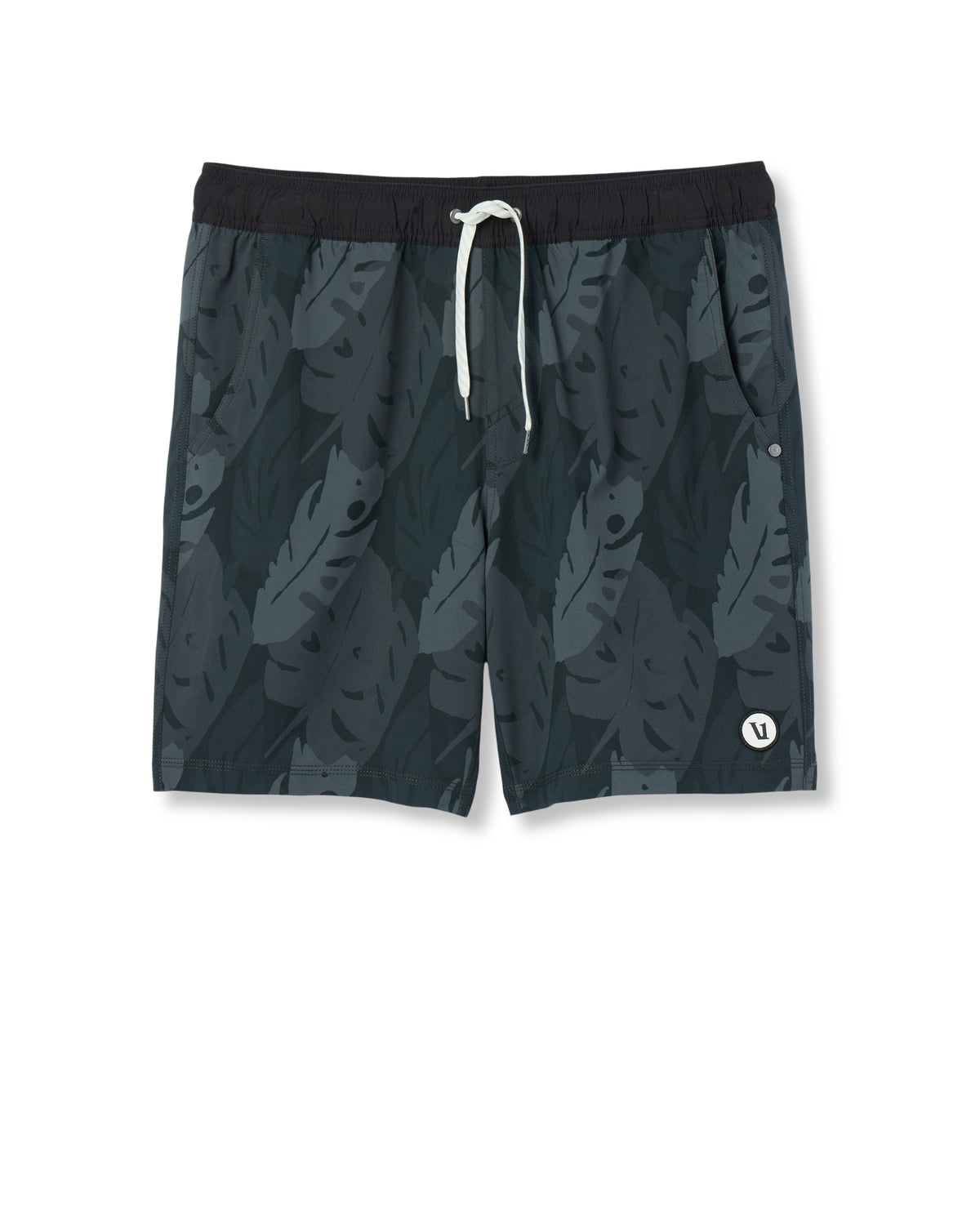 Kore Short Lined 7" Men's Black Leaves Athletic Shorts | Vuori online - US 2604