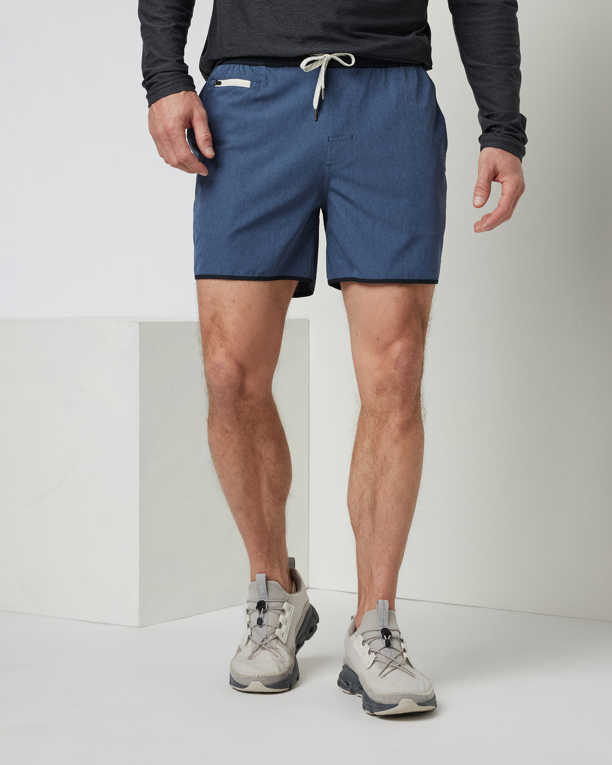 Banks Short 5" Azure Linen Texture | Vuori discount - US 7700