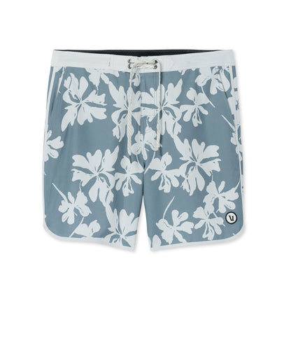 Cruise Boardshort Dusty Blue Plumeria | Vuori onsale - US 9986