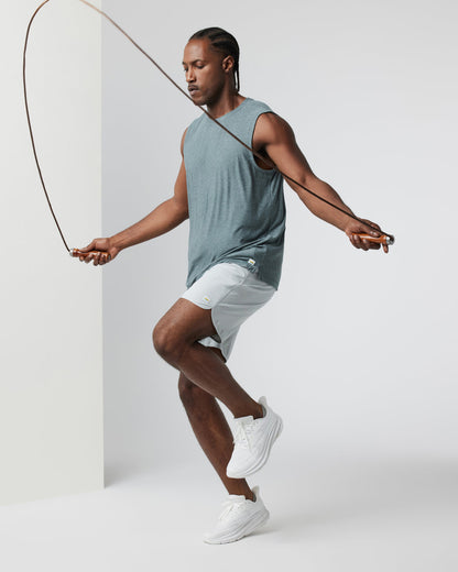 Banks Short Sky Grey Linen Texture Active Shorts | Vuori onsale - US 9506