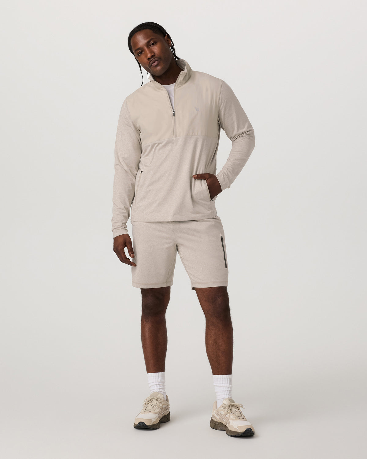 Sunday Performance Short 8" Men's Toast Heather Shorts | Vuori outlet - US 5933