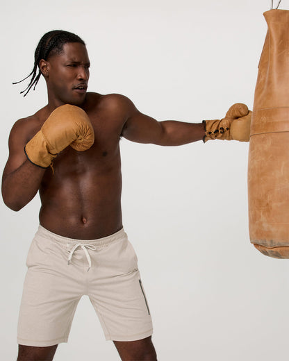 Sunday Performance Short 8" Men's Toast Heather Shorts | Vuori outlet - US 5933