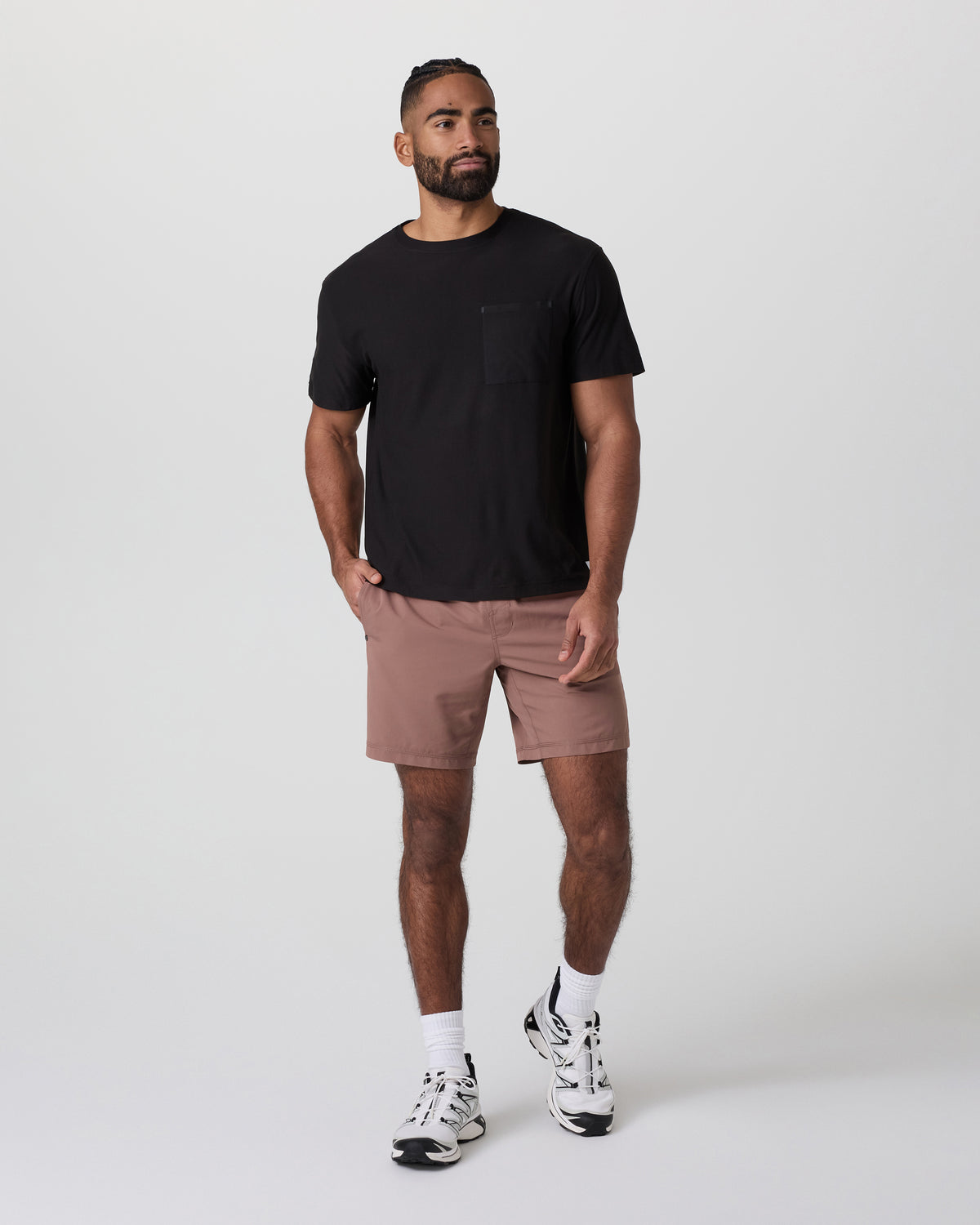 Kore Short X2 Lined Classic Fit 7" Sedona Brown/Salt/Amethyst Grey | Vuori onsale - US 8775