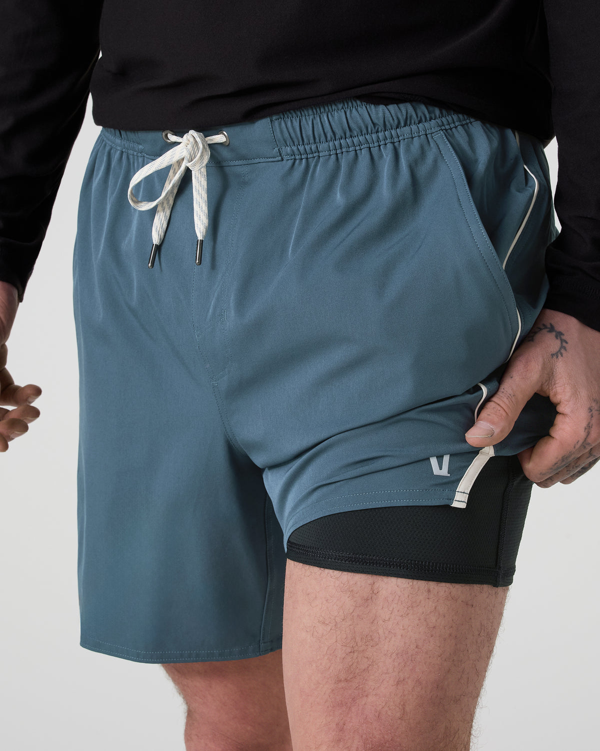 Trail Short 2.0 Pacific/Heather Grey Running Shorts | Vuori for sale - US 3415