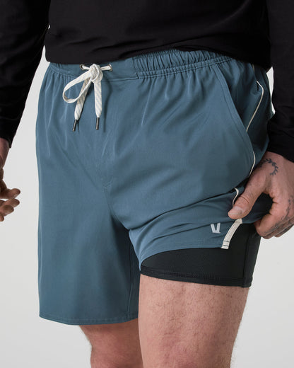 Trail Short 2.0 Pacific/Heather Grey Running Shorts | Vuori for sale - US 3415