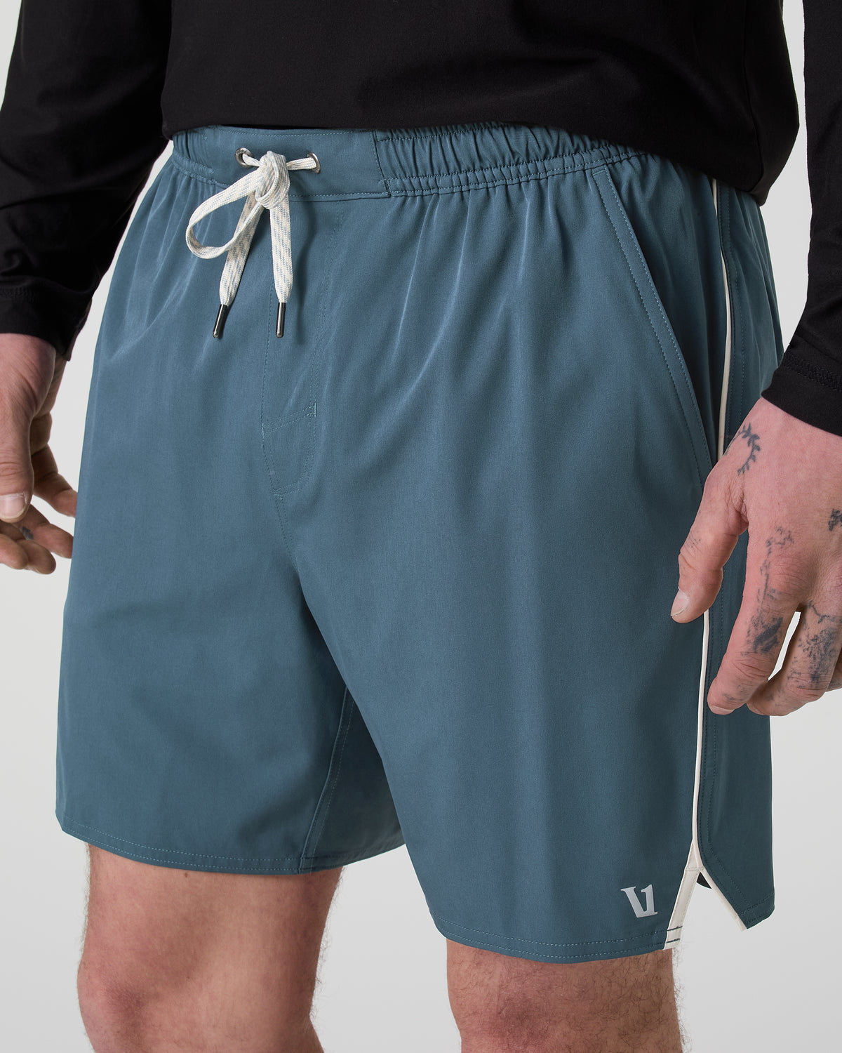 Trail Short 2.0 Pacific/Heather Grey Running Shorts | Vuori for sale - US 3415