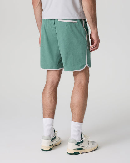 Banks Short Hedge Green Linen Texture | Vuori online - US 3760