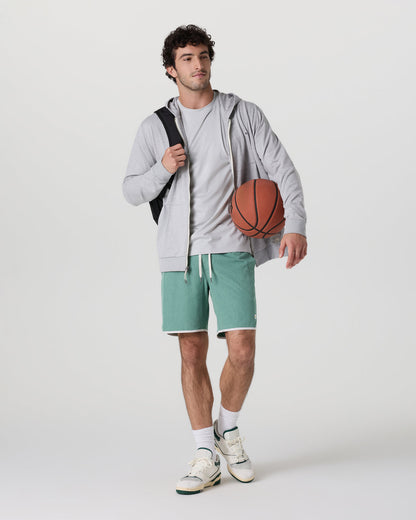 Banks Short Hedge Green Linen Texture | Vuori online - US 3760