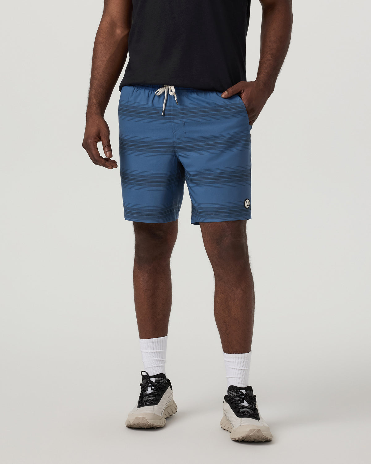 Kore Short Lined 7" Sea Gradient Stripe Athletic Shorts | Vuori discount - US 6734