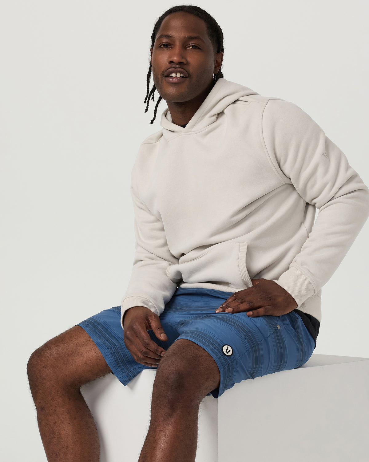 Kore Short Lined 7" Sea Gradient Stripe Athletic Shorts | Vuori discount - US 6734