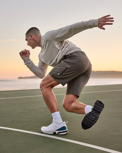 Sunday Performance Utility Short Classic Fit 8" Warm Grey Heather | Vuori outlet - US 1709