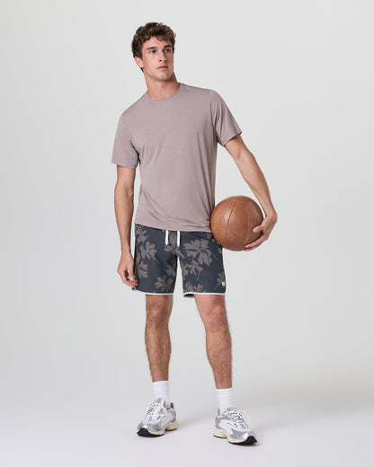 Banks Short Dark Pewter Plumeria Athletic Shorts | Vuori sale - US 2321