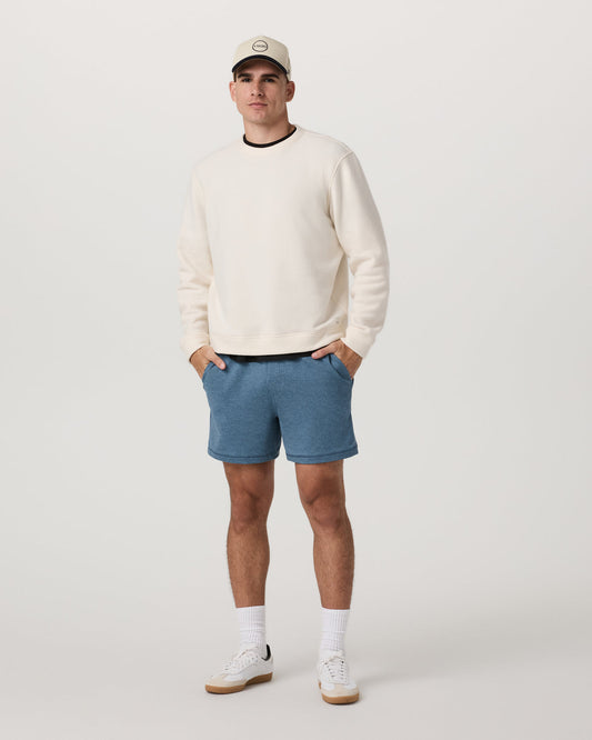 Coronado Short 5" Men's Pool Blue Heather Lounge Shorts | Vuori outlet - US 2733
